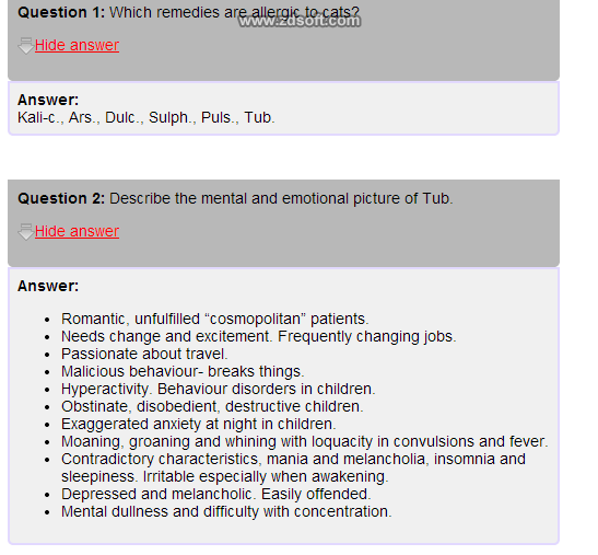 Remedy Quiz For Materia Medica Quiz-28