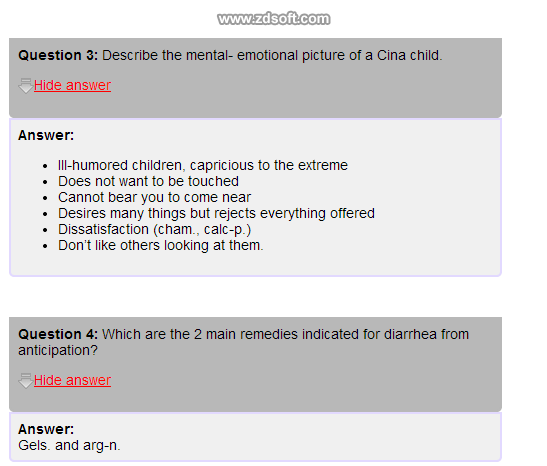 Remedy Quiz For Materia Medica Quiz-43