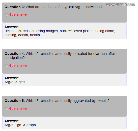 Remedy Quiz For Materia Medica Quiz-74