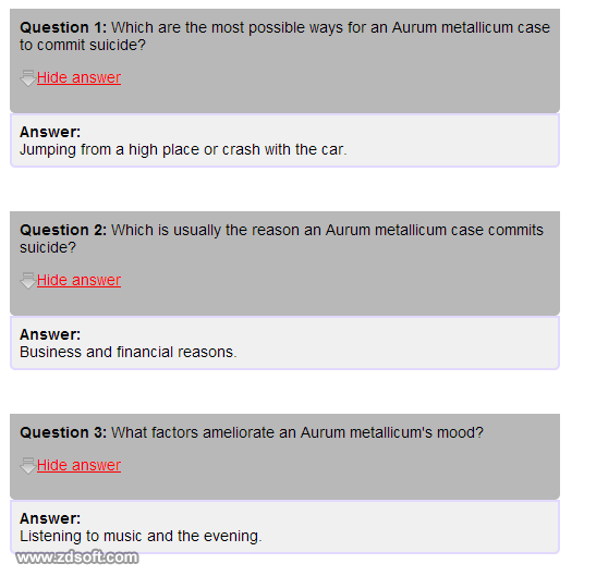 Remedy Quiz For Materia Medica Quiz-75