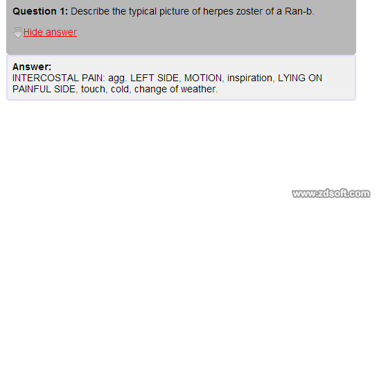 Remedy Quiz For Materia Medica Quiz-106